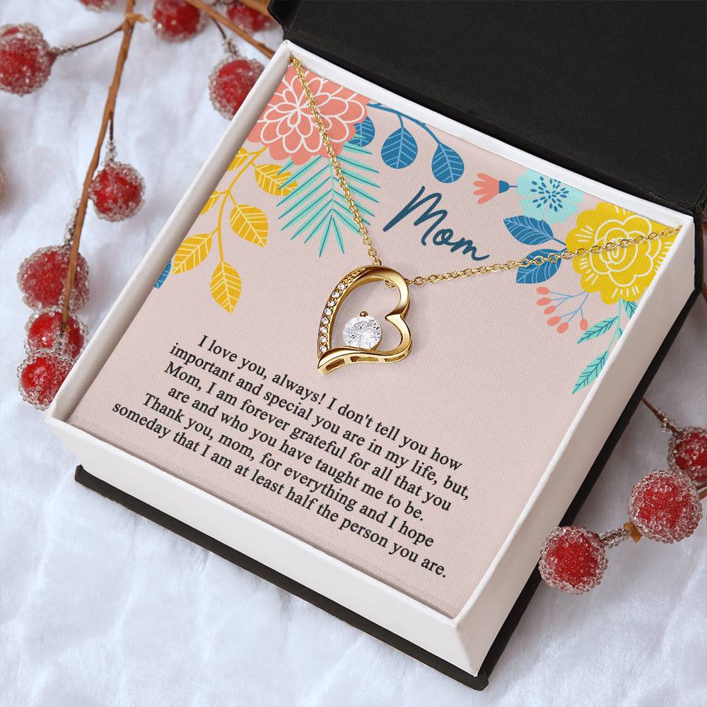 Mother's Day Gift Necklace For Mom Mother's Day Necklace Best Gift For Mom Mother's Day Necklace 1 Forever Love Necklace