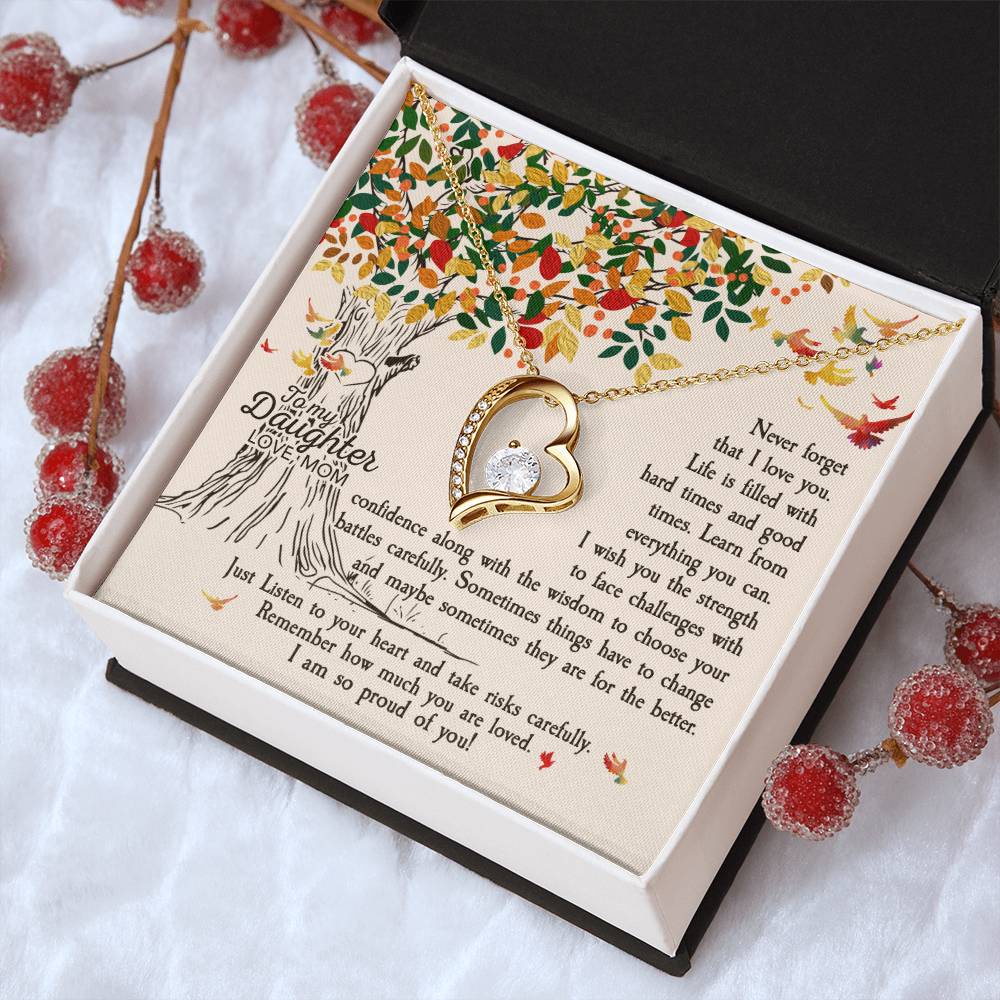 To My Daughter Necklace Never Forget How Much I Love You Gift For Daughter Daughter Necklace Gift Forever Love Necklace
