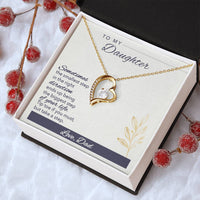To My Daughter Love Your Dad A Prayer For My Daughter Father To Daughter Birthday Gift Forever Love Necklace