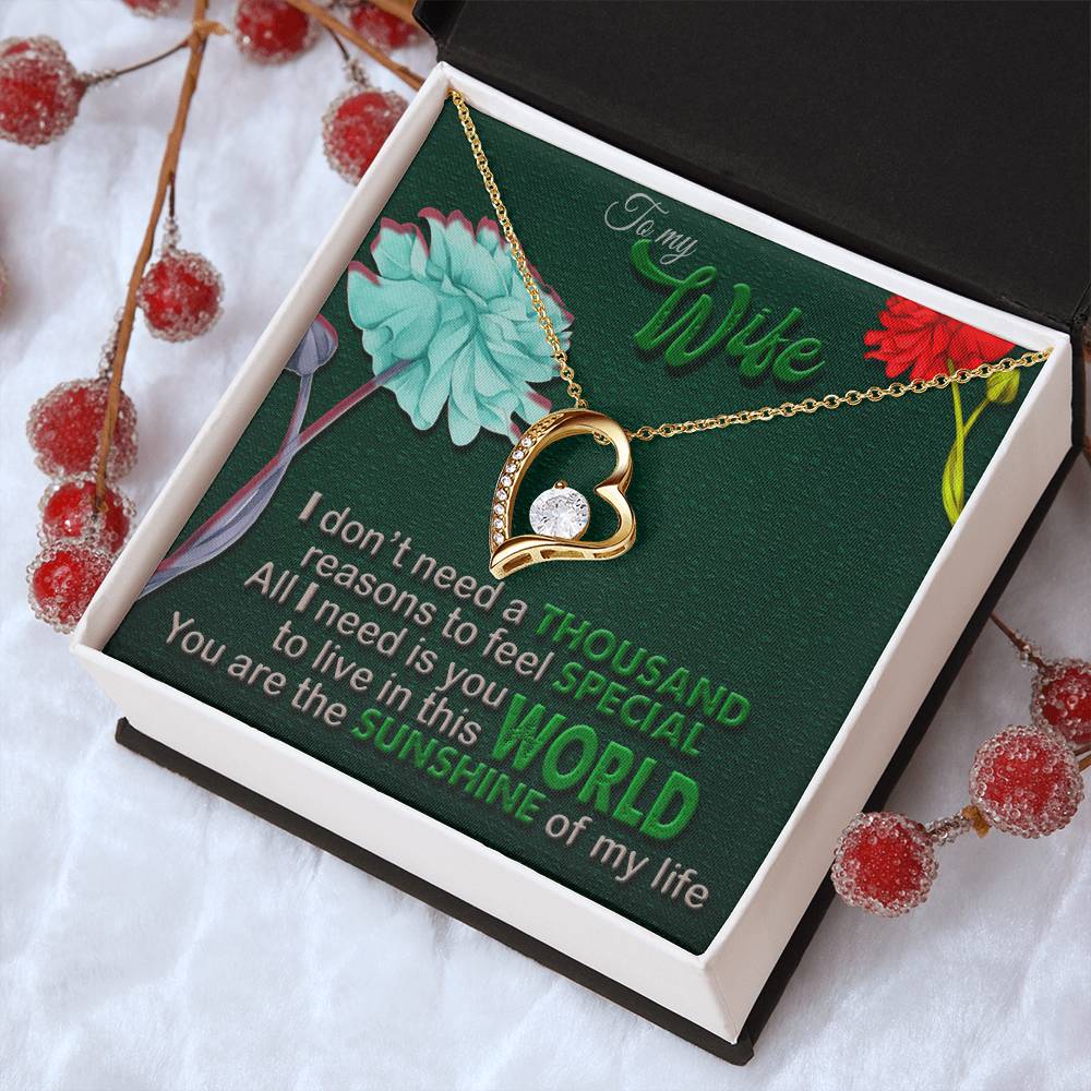Gorgeous Gift Form Husband To Wife Forever Love Necklace Forever Love Necklace