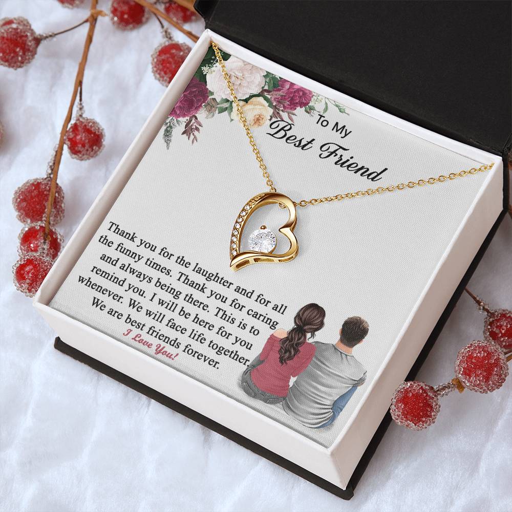 Gift For Best Friend From Boyfriend Friend Necklace 1 Forever Love Necklace