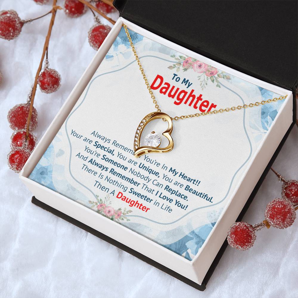 To My Daughter Moon And Back Necklace Meaningful Necklace For Daughter Sterling Silver Dad To Daughter Necklace Forever Love Necklace