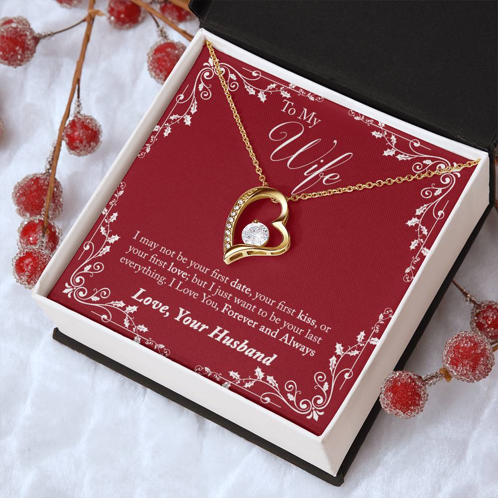 To My Wife I Love You Forever And Always From Husband Gift Necklace Forever Love Necklace