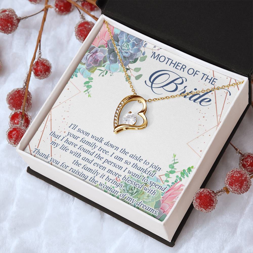 Mother Of The Bride Gift From Groom Mother Of The Bride Gift Necklace Custom Mother Of The Bride Giftmother Of The Bride Wedding Forever Love Necklace