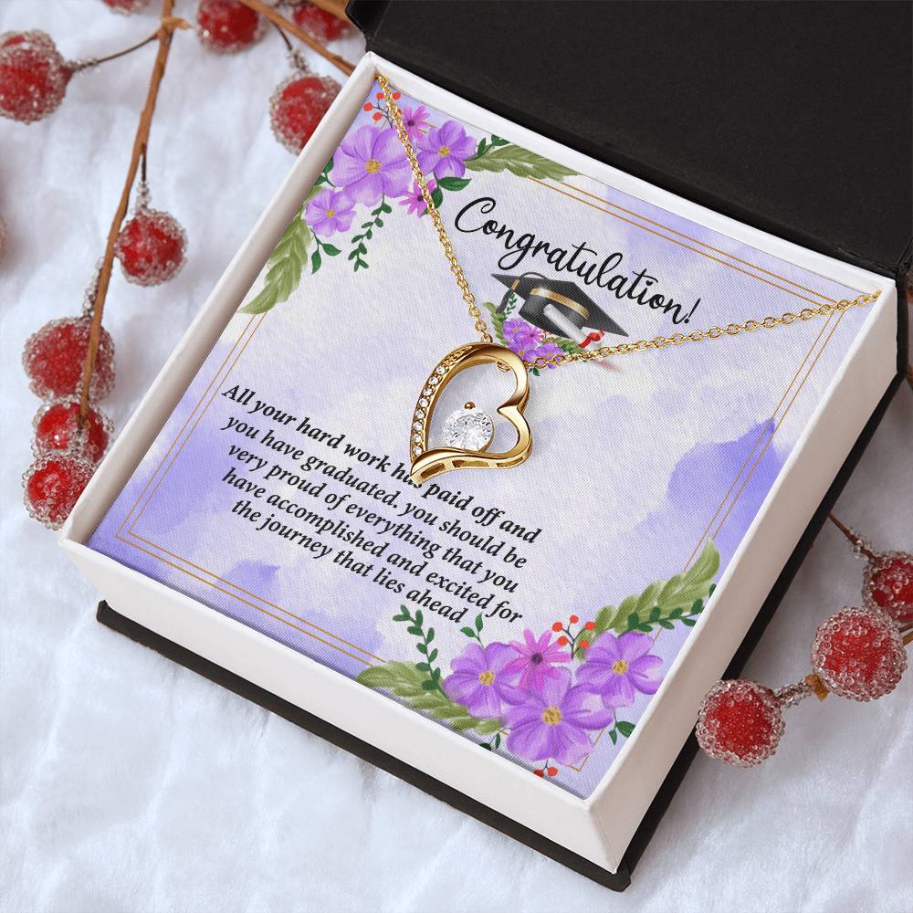 Congratulations I Am So Proud Of You Birthstone Necklace Graduation Gift Necklace Graduation Forever Love Necklace