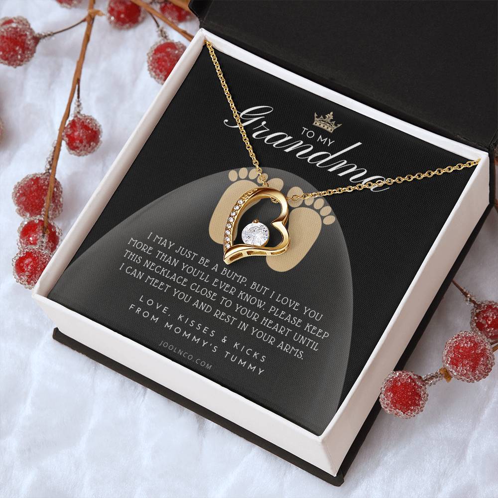 First Time Grandma Gifts Mothers Day Gift New Grandma Necklace I May Just Be A Bump But I Love You More Than You Ever Know Baby Shower Forever Love Necklace