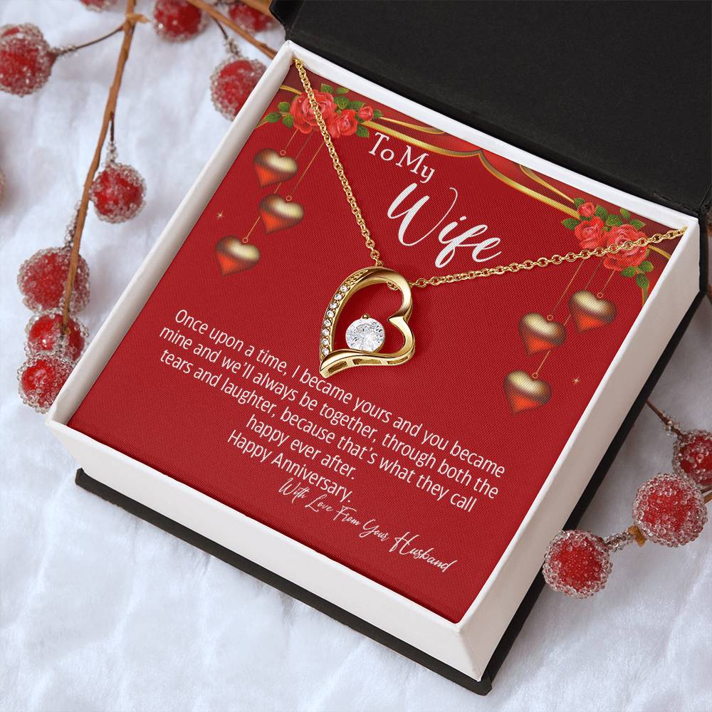 To My Wife We'll Always Be Together Forever Necklace 1 Forever Love Necklace