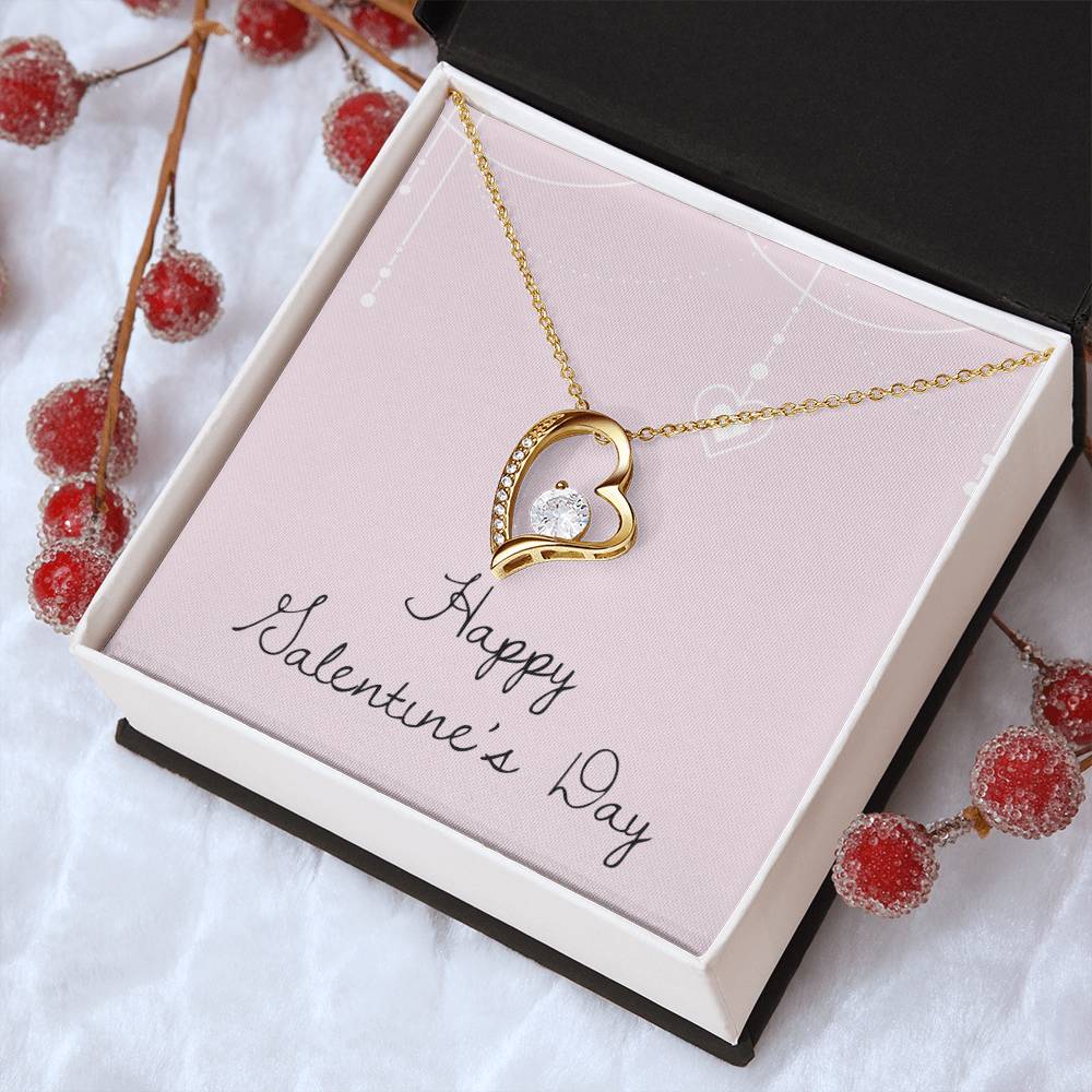 Happy Valentine's Day Necklace 2 Forever Love Necklace