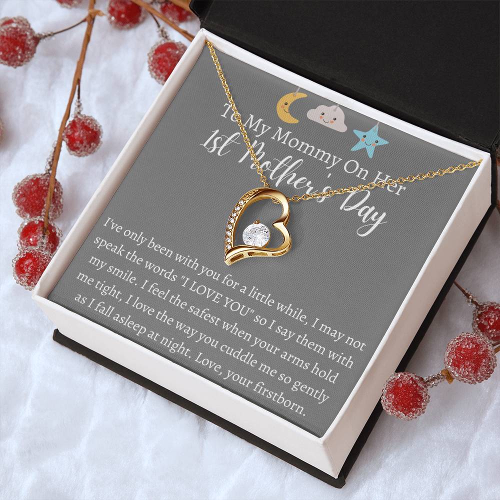 To My Mommy On Her 1st Mother's Day Forever Necklace 1 Forever Love Necklace
