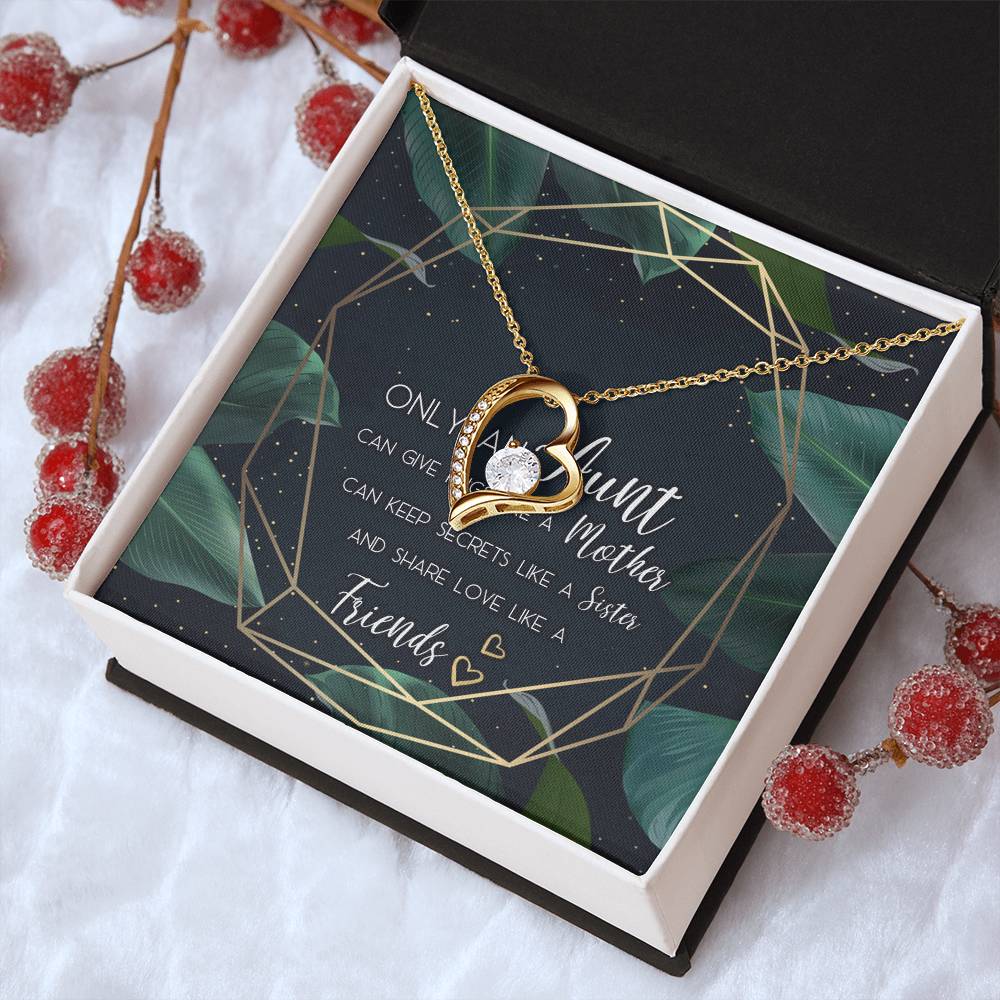 Aunt Necklace Gift Forever Love Necklace For Aunt Aunt Wedding Gift Aunt Of The Bride Customize Necklace For Aunt Aunt Of The Forever Love Necklace