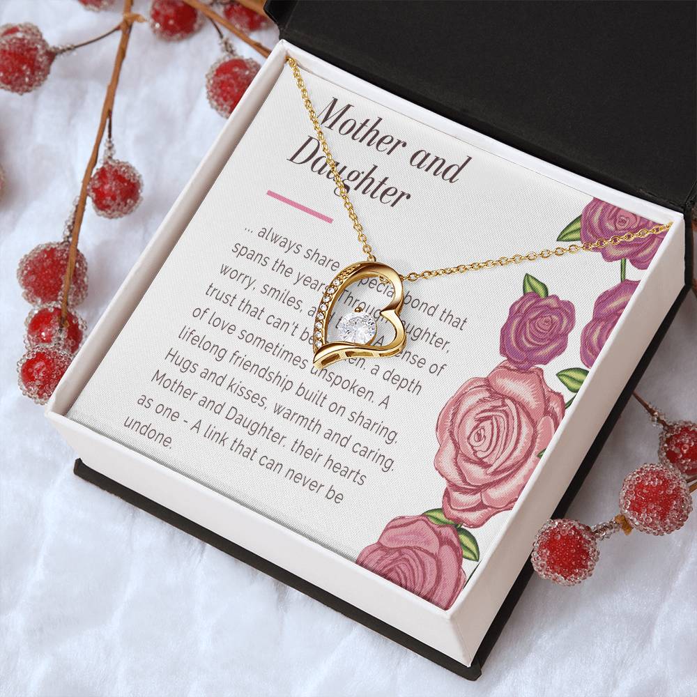 Mother And Daughter Necklace Mom Gift Mother Jewelry Daughter Gift Daughter Birthday Gift Mothers Day Mother To Daughter Birthday Gift Forever Love Necklace
