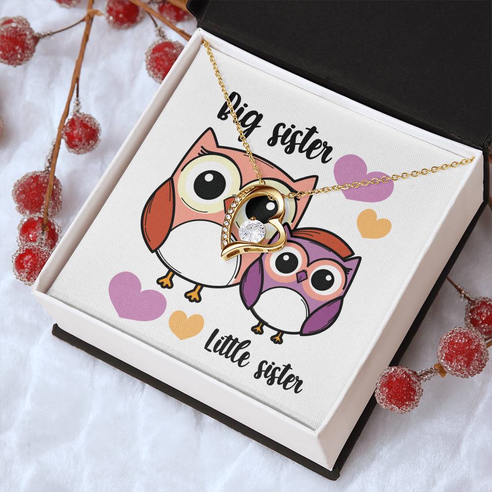 Little Sister Pearl Necklace From Big Brother Gift For Sister From Brother Little Sister Birthday Little Sister Graduation Forever Love Necklace