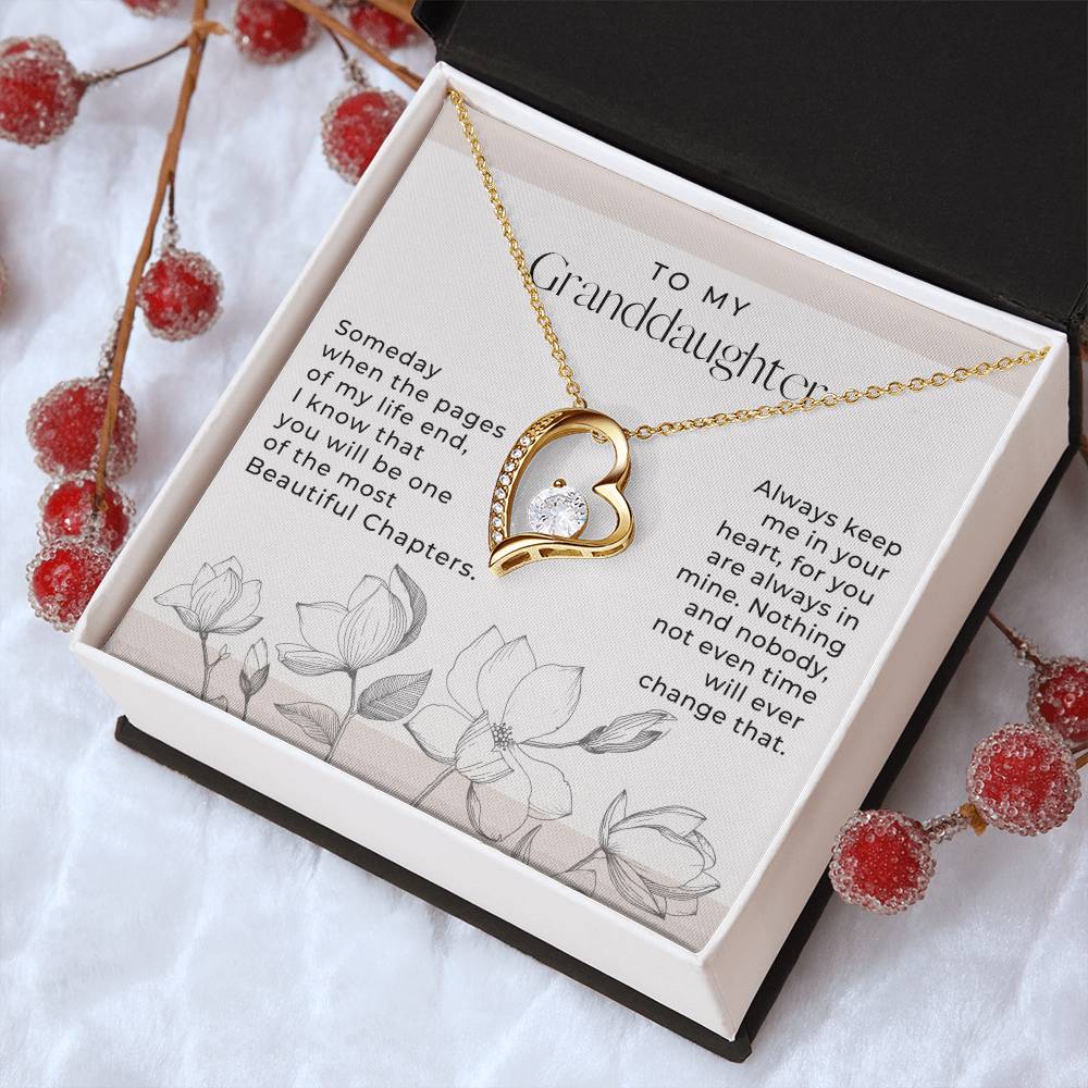 Love To My Granddaughter Gift For Granddaughter From Grandma Granddaughter Necklace Granddaughter Pendant Granddaughter Forever Love Necklace