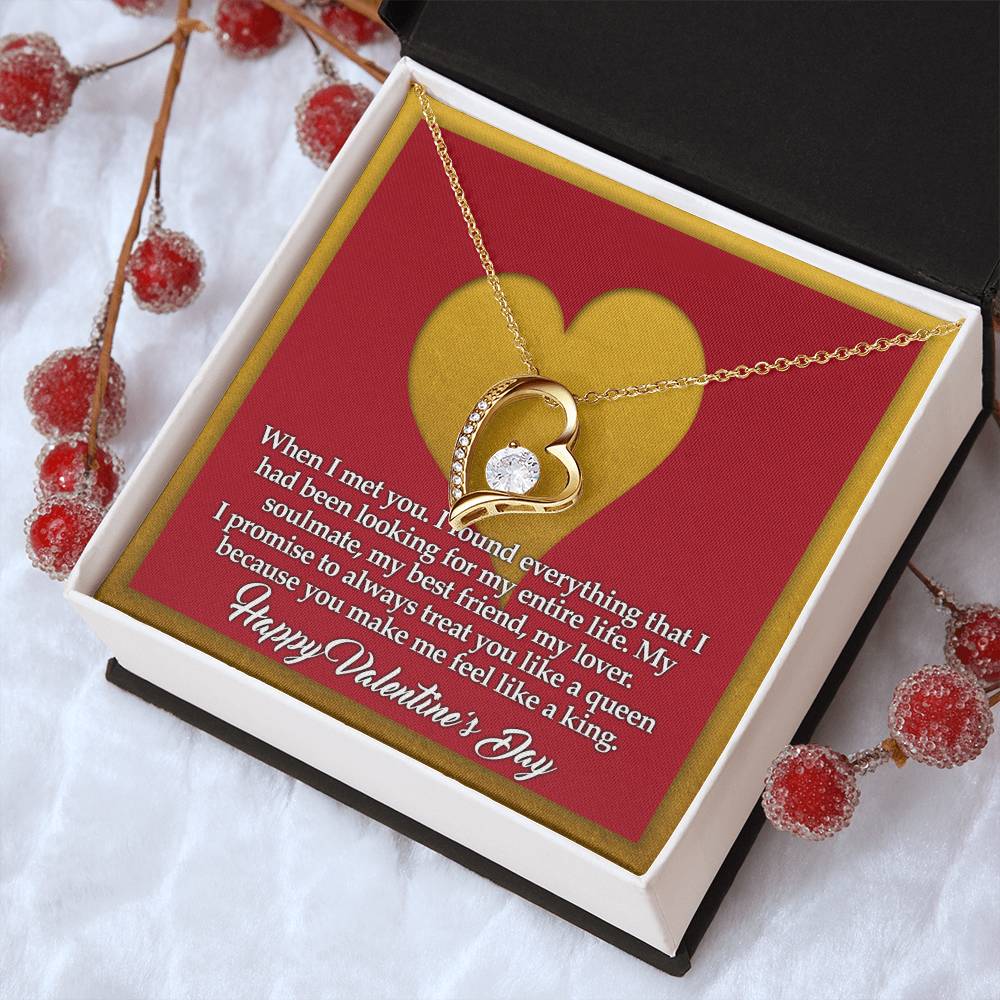 You Make Me Feel Like A King Forever Love Necklace