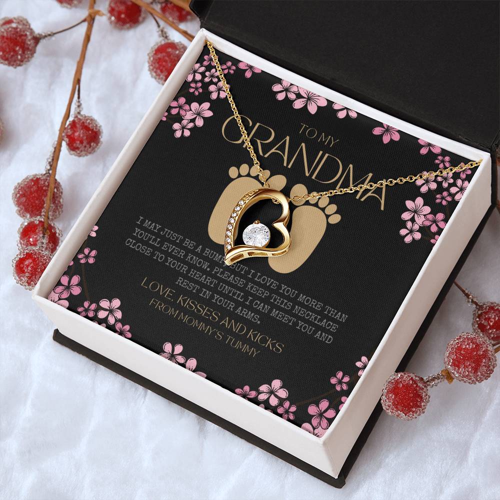 First Time Grandma Gifts Mothers Day Gift New Grandma Necklace I May Just Be A Bump But I Love You More Than You Ever Know Forever Love Necklace