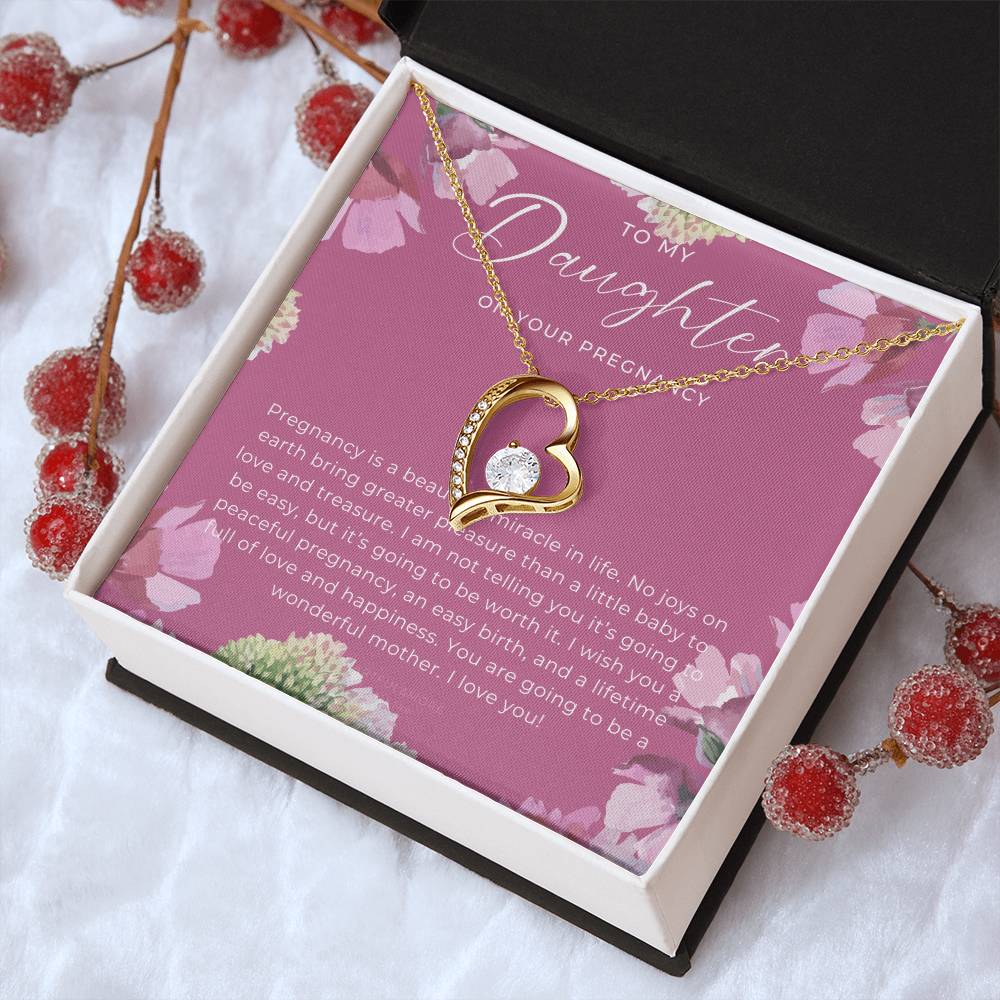 New Mom Baby Shower Gift Mom To Be Gift Congratulations Pregnancy Gift Daughter Baby Shower Gift Gift For Daughter Having Her First Forever Love Necklace