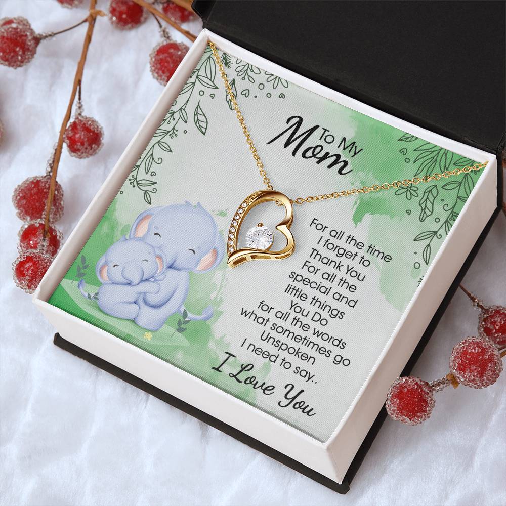 To My Mom 4 Forever Love Necklace