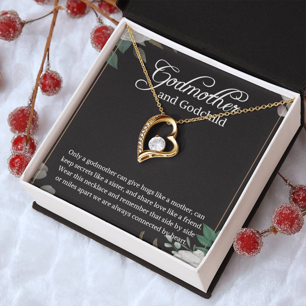 Godmother And Godchild Necklace Godmother & Goddaughter Necklace Gift Godmother And Godson Necklace Godmother Gift 1 Forever Love Necklace