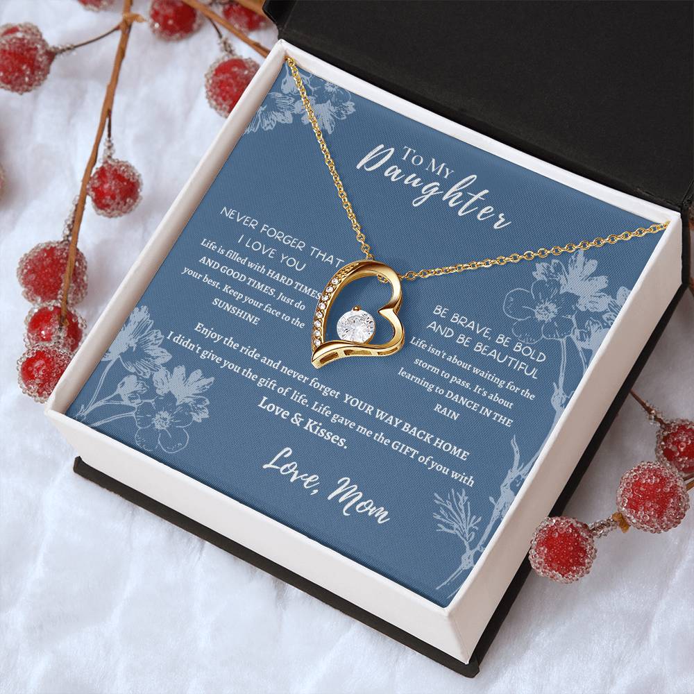 My Daughter Sunflower Forever Love Necklace