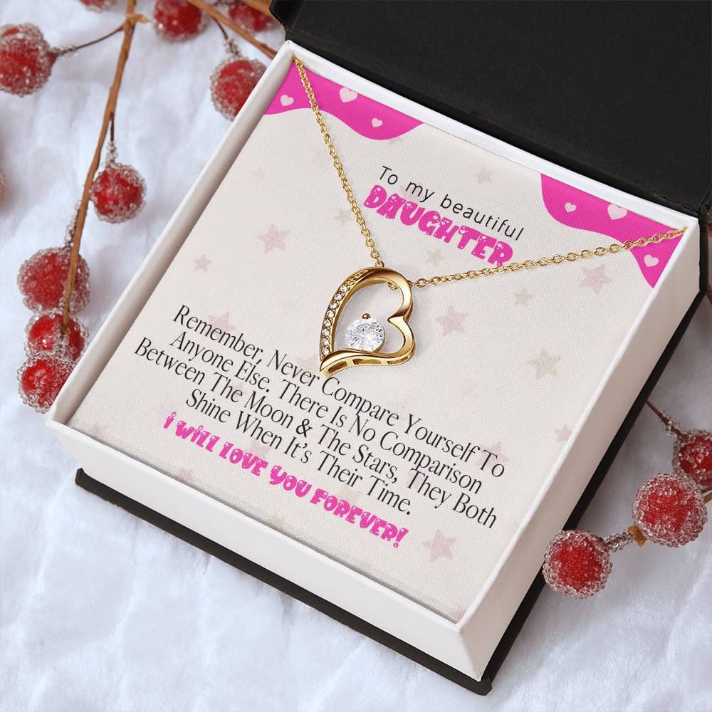 To My Beautiful Daughter The Perfect Gift For Your Daughter A Prayer For My Daughter Mother To Daughter Birthday Gift Forever Love Necklace