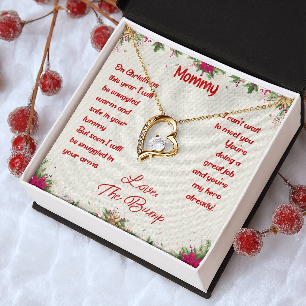 First Christmas Necklace New Mom Mother's Day Gift First Time Mom Gift New Mom Gift Jewelry Gift For New Mom Necklace Forever Love Necklace