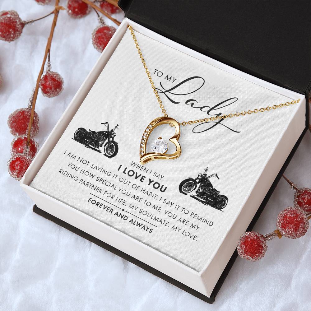 To My Lady I Love You Forever And Always Necklace 1 Forever Love Necklace