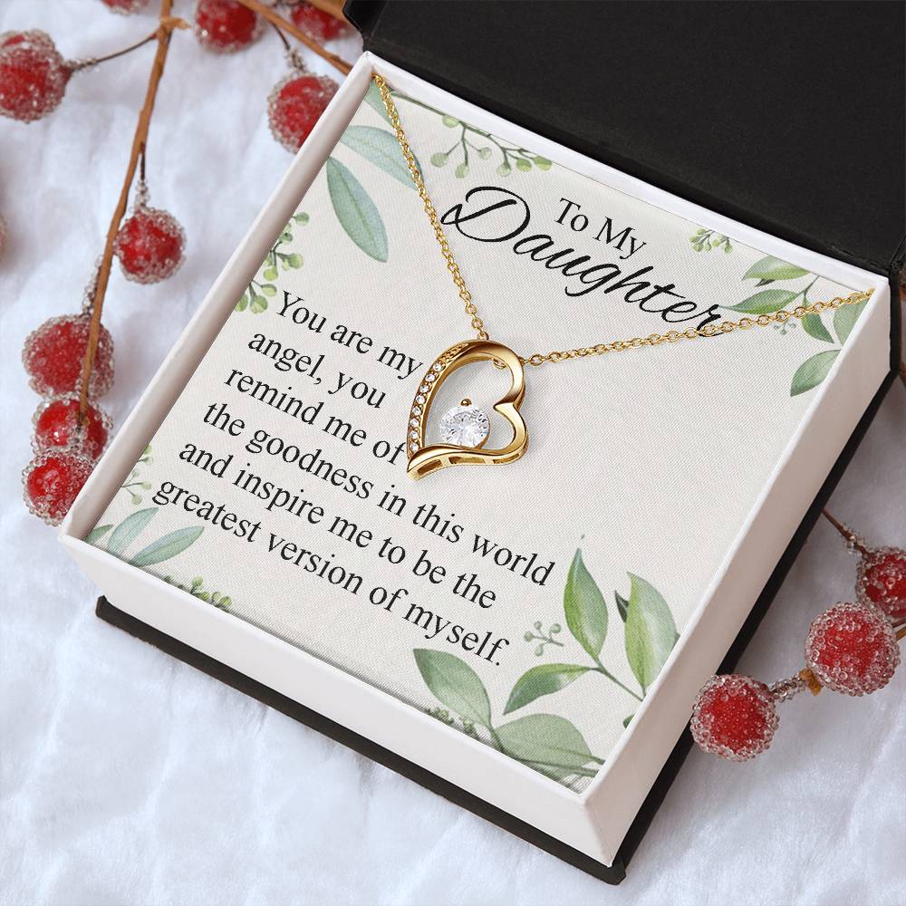To My Daughter Necklace Father Daughter Necklace Father To Daughter Birthday Gift Gifts To Daughter From Dad Dad To Daughter Necklace (2) Forever Love Necklace