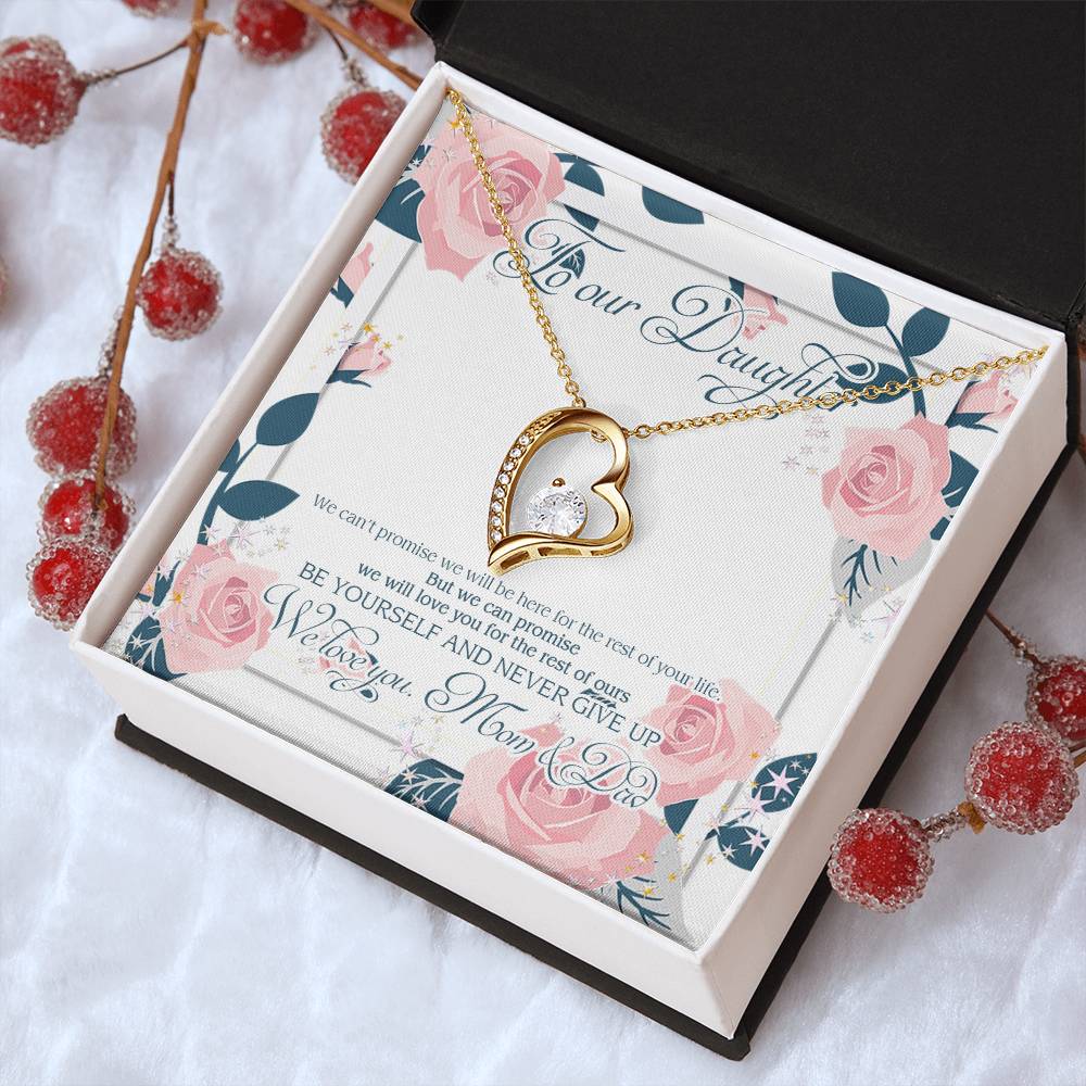 Our Daughter Wedding Gift Daughter Necklace From Mom Daughter Necklace Customize Daughter Necklace Birthday Gift For Daughter Forever Love Necklace