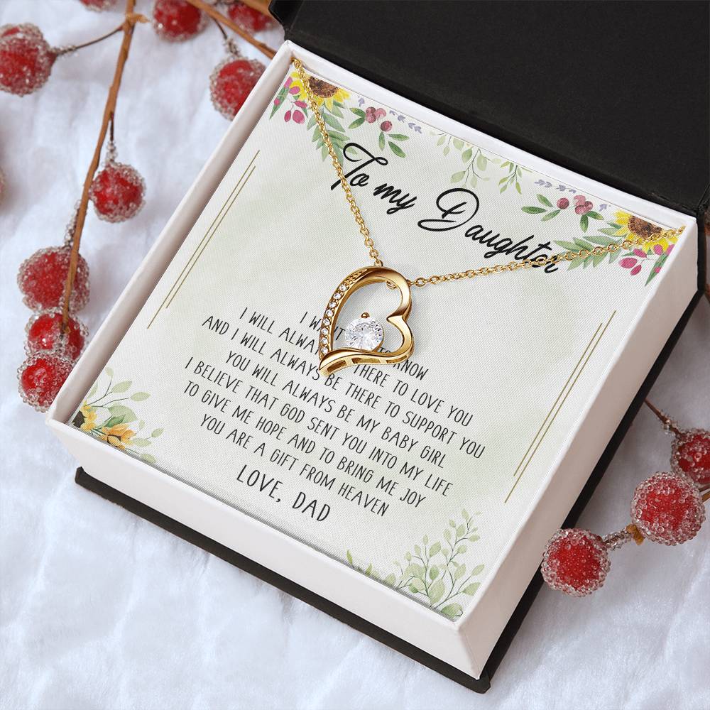 To My Daughter Necklace You Are Braver Than You Believe. Daughter Gift. Christmas Gift For Daughter Gift For Daughter From Dad Daughter Forever Love Necklace