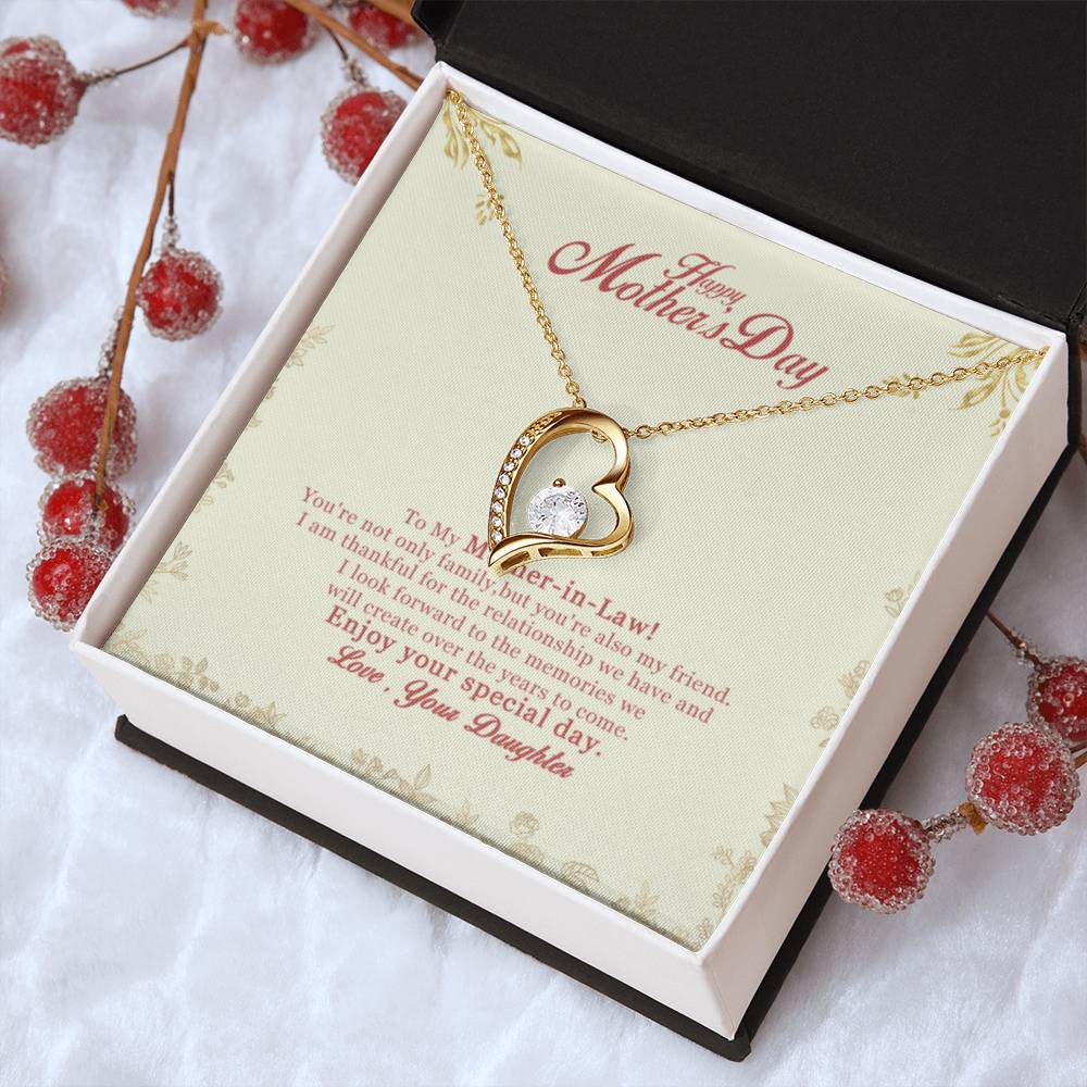 Gift For Mother In Law Enjoy Your Special Day Forever Love Necklace