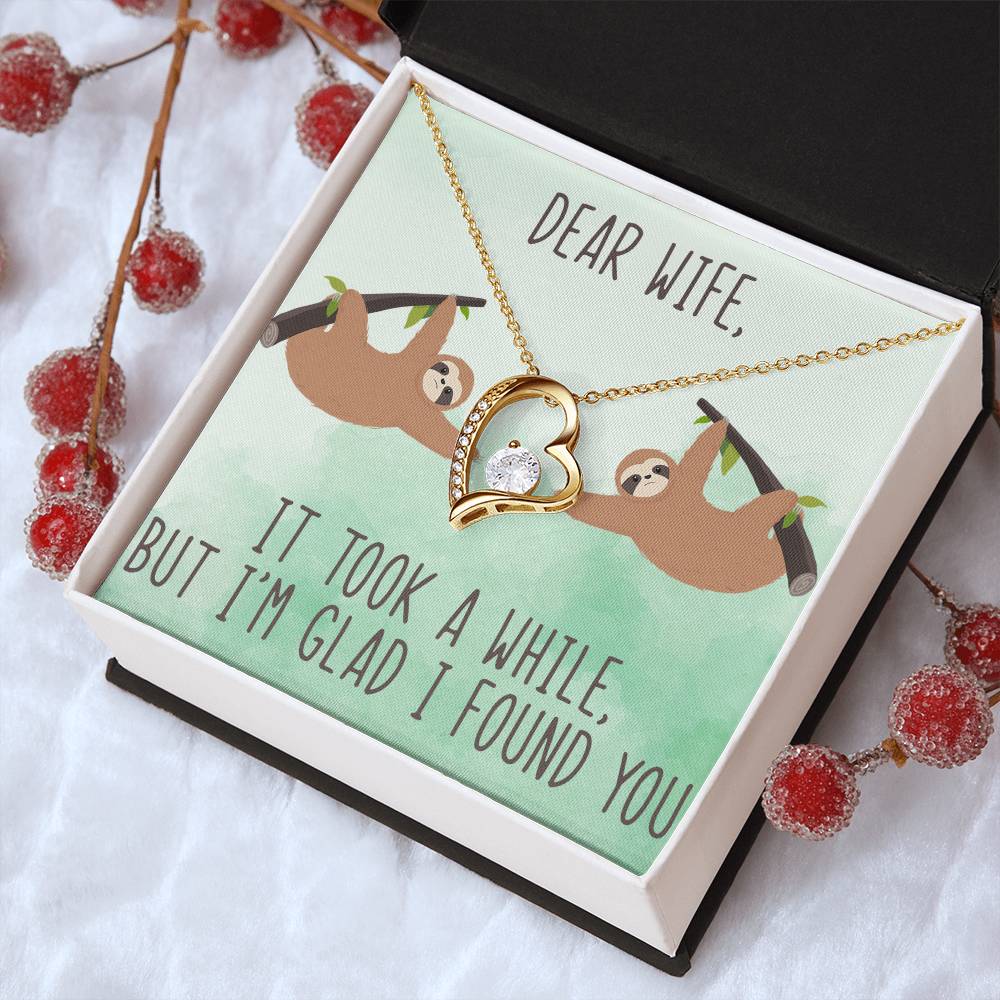 I'm Glad I Found You Forever Love Necklace