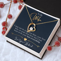 To My Future Wife Necklace Forever And Always Necklace Future Wife Gift Engagement Gifts For Fiance Future Wife Jewelry Heart Forever Love Necklace