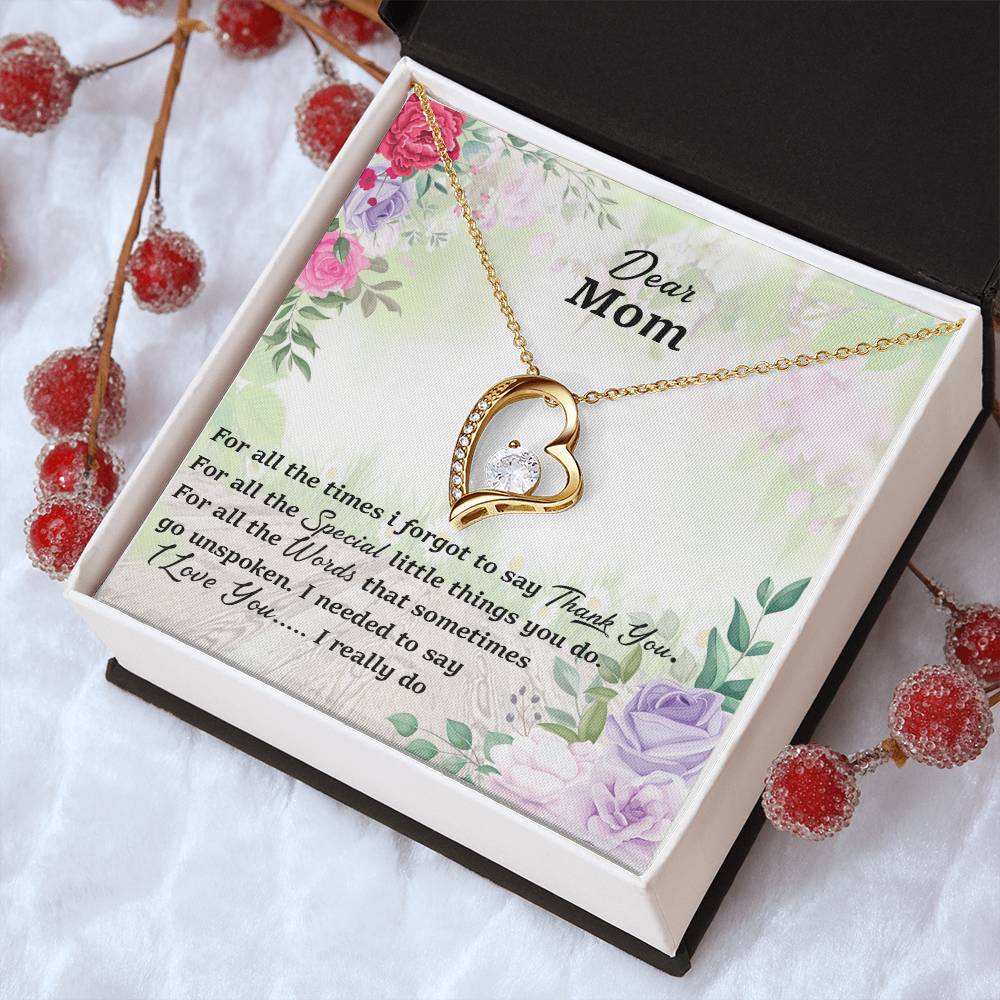 Thank You Mom Forever Love Necklace