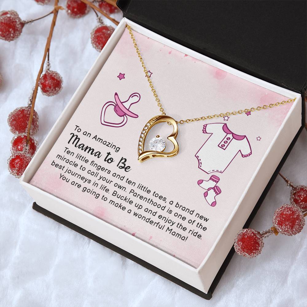 To An Amazing Mama To Be Forever Love Necklace