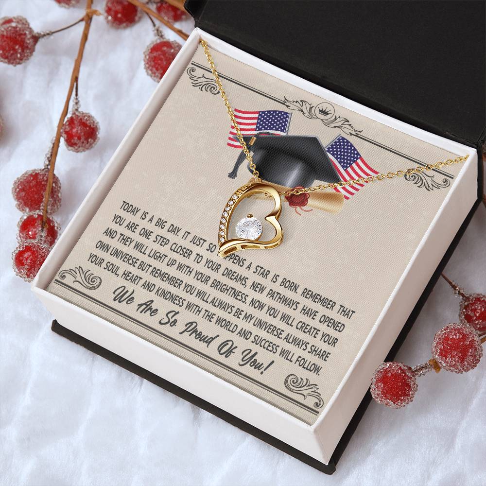 Congrats Necklace Gift For Daughter Special Gift For Graduate Congratulation Gift For Her College Graduation Gift For Friends Graduation Forever Love Necklace