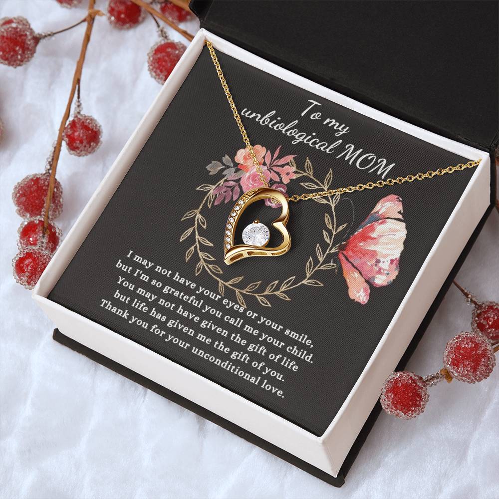 Gift For Unbiological Mom - Forever Love Necklace Forever Love Necklace