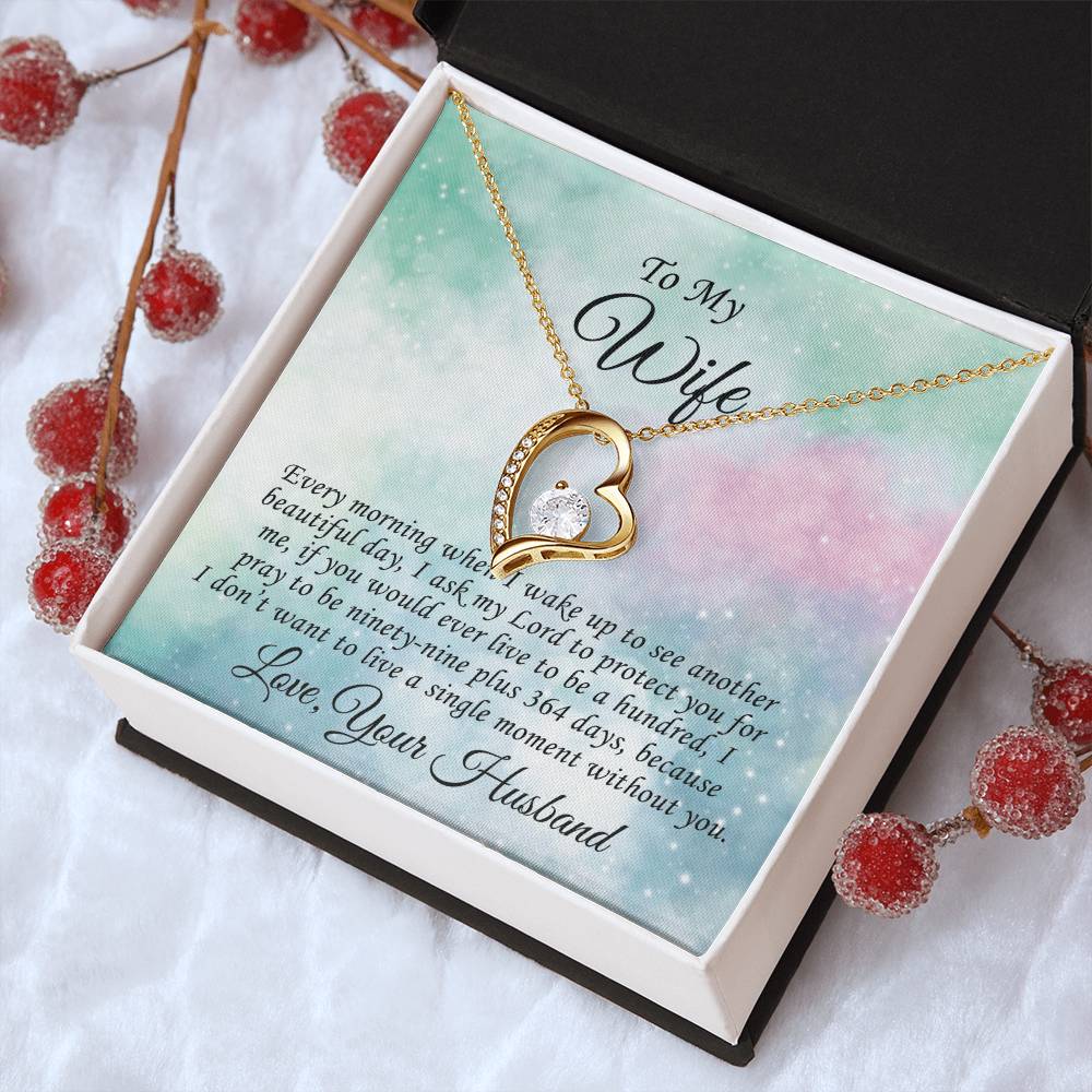 Gift Present For Wife Anniversary Birthday Valentine Gift For Wife From Husband Gift For Wife From Husband Forever Love Necklace