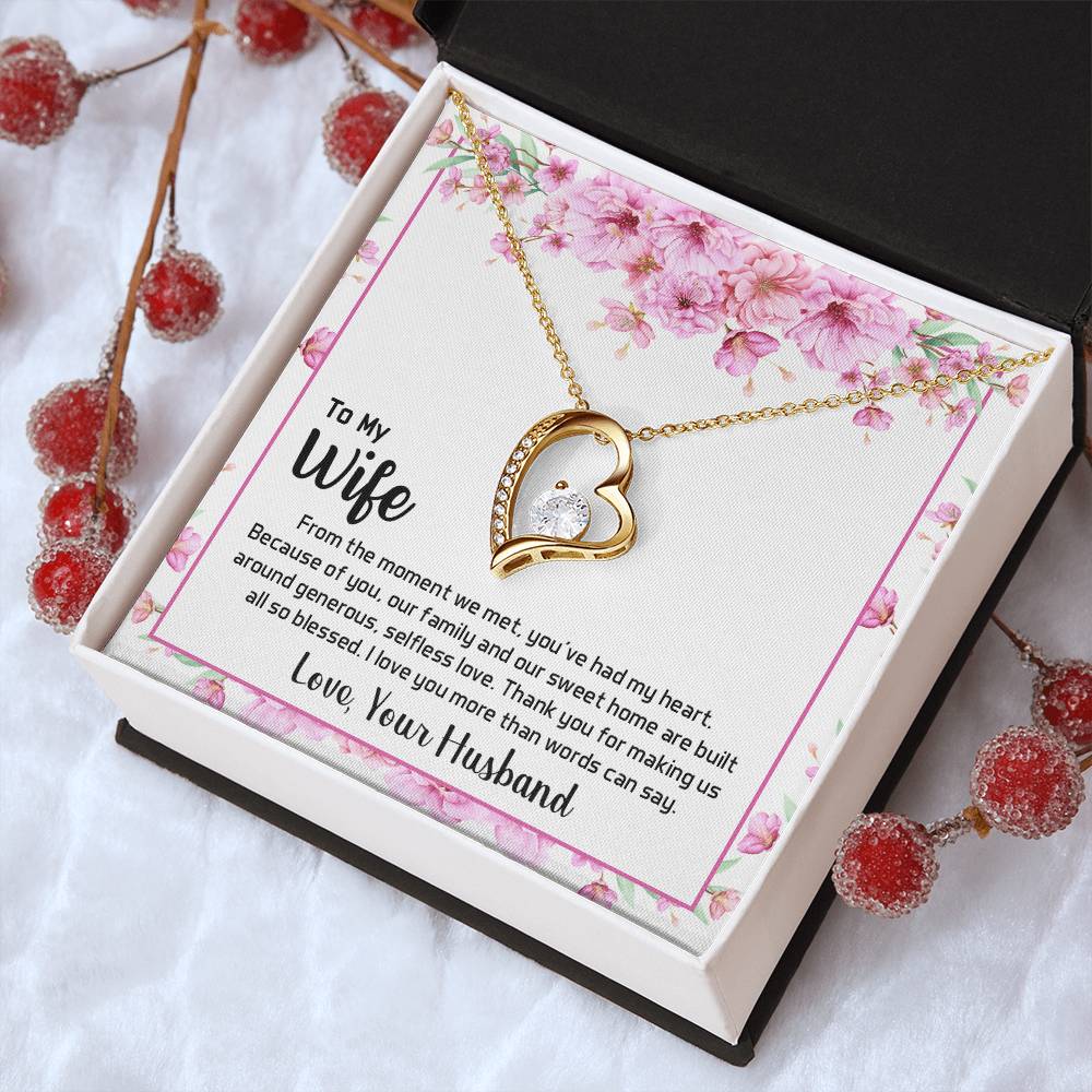 To My Beautiful Wife 2 1 1 Forever Love Necklace