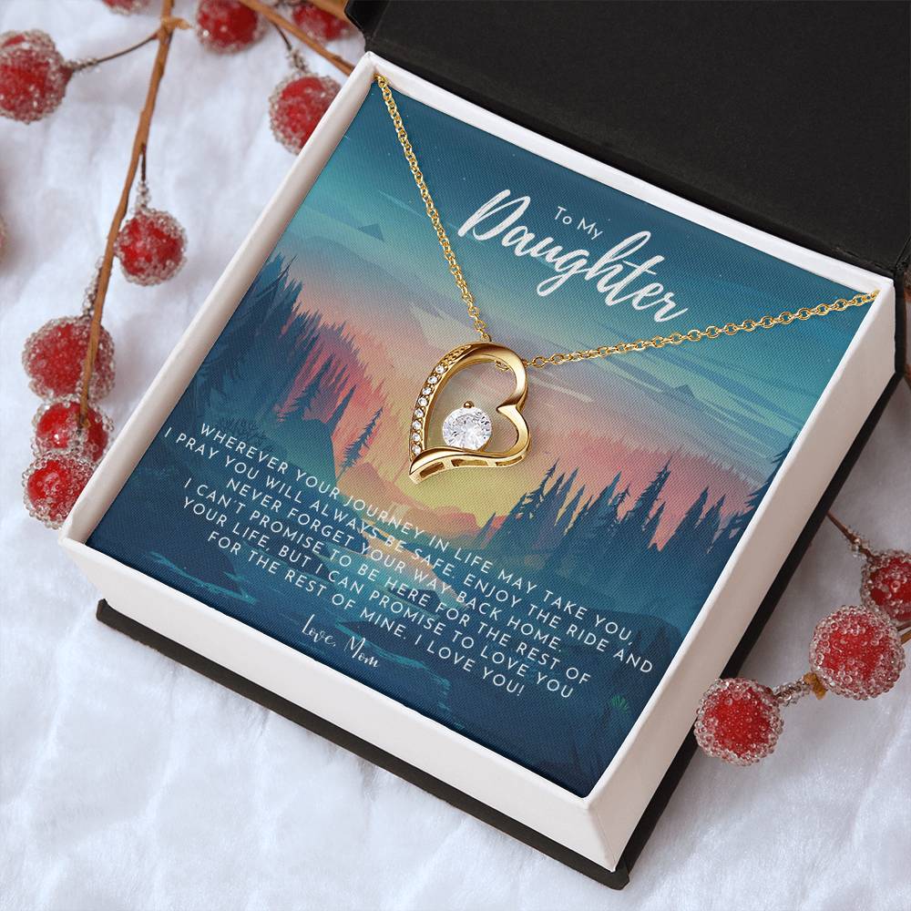 To My Daughter Necklace From Mom Grown Up Daughter Gift From Mom Gift For Daughter From Mom Daughters Birthday Gift Forever Love Necklace
