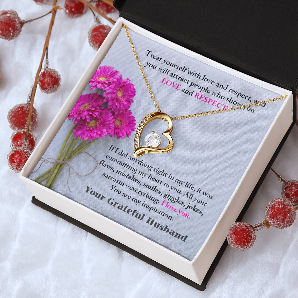 To My Wife Necklace Valentines Day Wedding Anniversary Birthday Romantic Sentimental Gift For Wife Alluring Necklace Forever Love Necklace