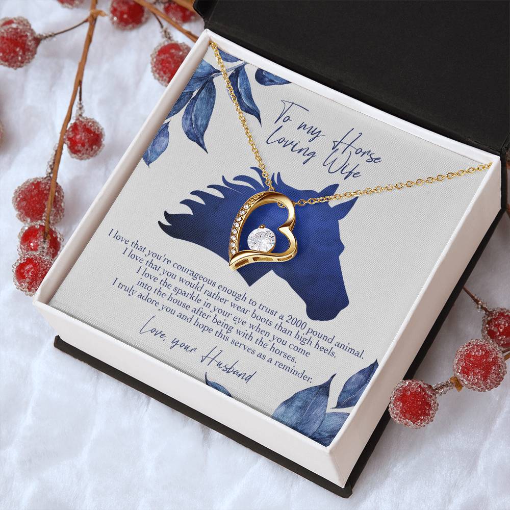 I Love That You're Courageous Enough Forever Love Necklace