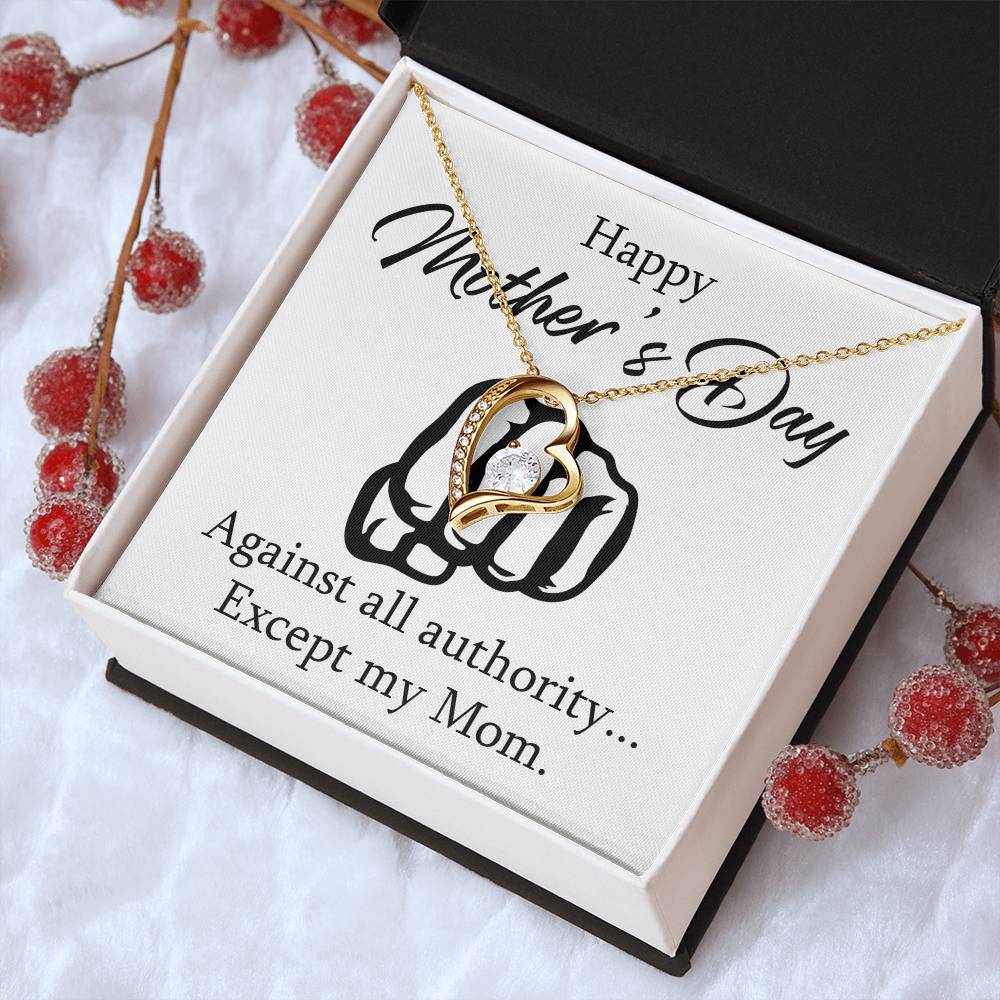 Mother's Day Except My Mom 1 Forever Love Necklace