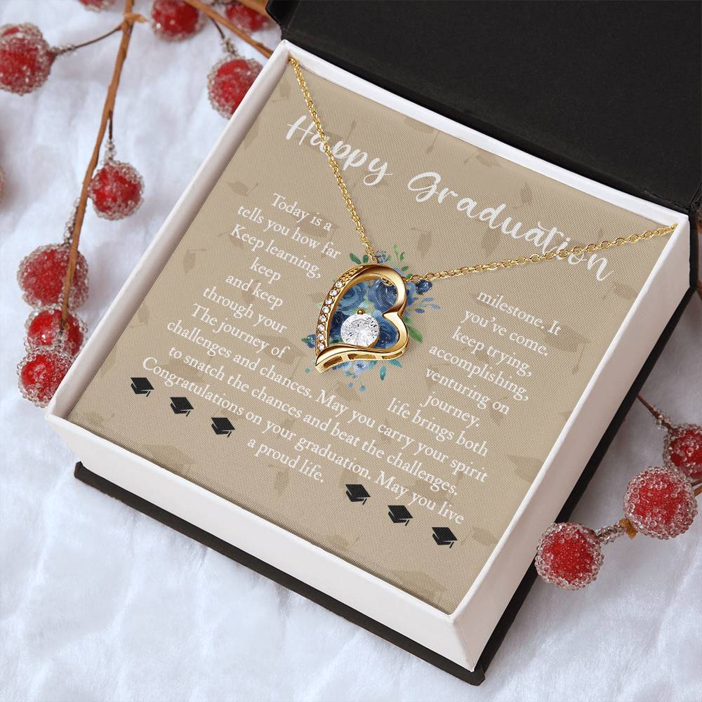 Graduation Gift For Daughter Graduation Gift For Daughter Graduation Necklace Senior Class Congratulations Graduate Gift Graduation Gift For Girl Forever Love Necklace
