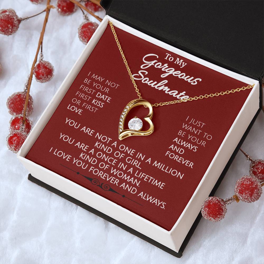Forever Love Necklace To My Gorgeous Soulmate 1 Forever Love Necklace