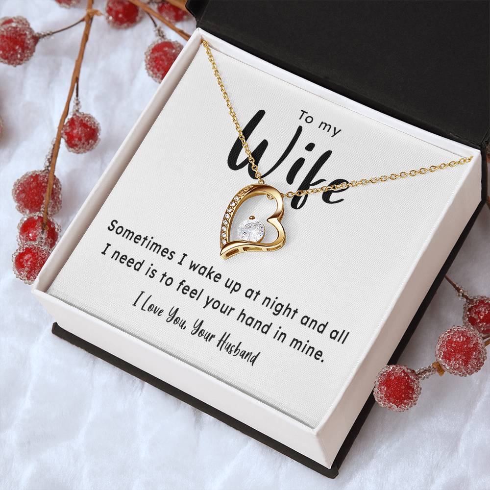 Gift For Wife Your Hand In Mine 1 Forever Love Necklace