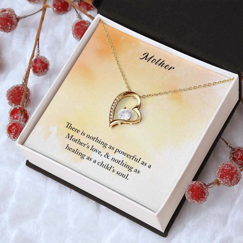 Mother There Is Nothing As Powerful As A Mother's Love Forever Love Necklace