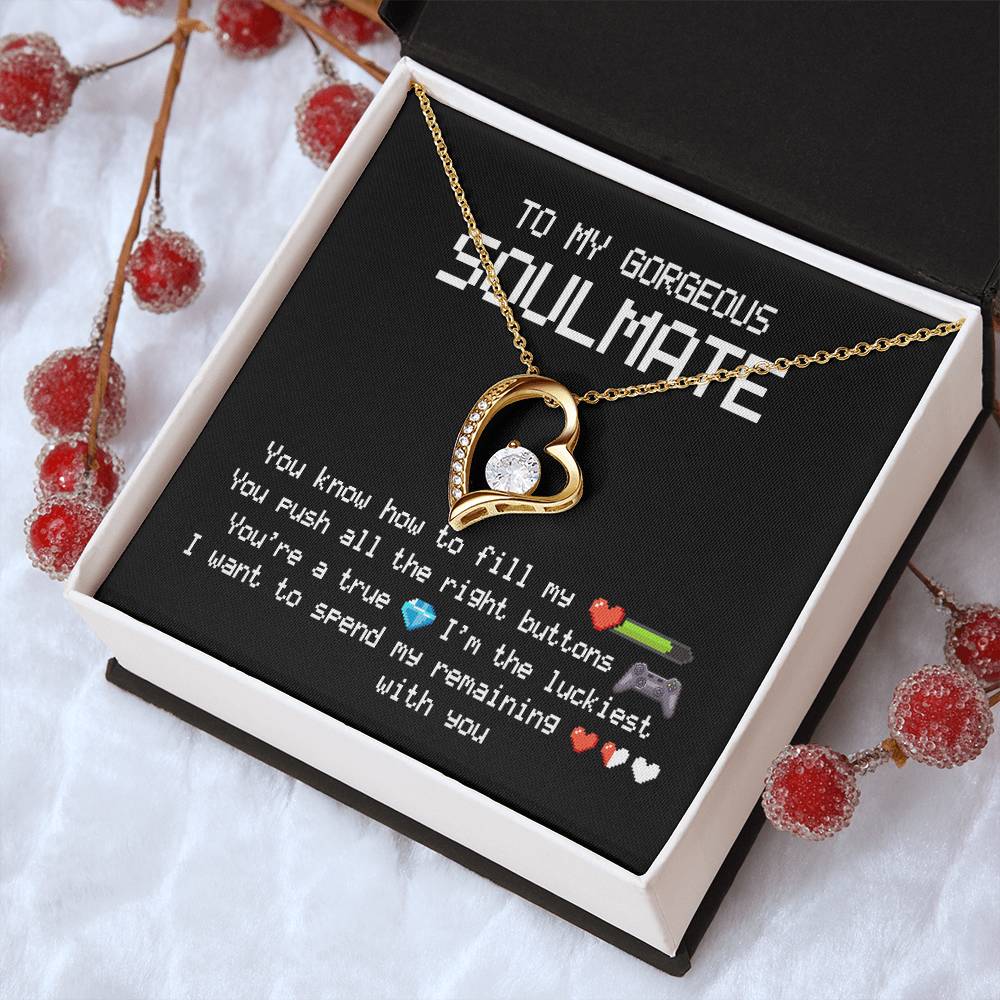 To My Gorgeous Soulmate Forever Love Necklace