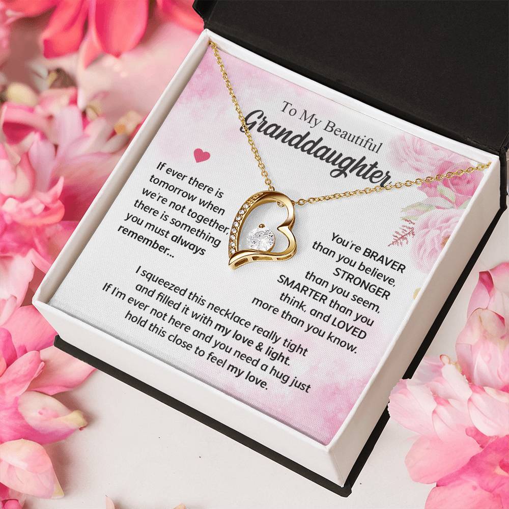 Gifts For Granddaughter Forever Love Necklace