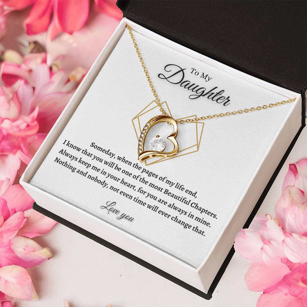 To My Daughter - Forever Love Necklace Forever Love Necklace