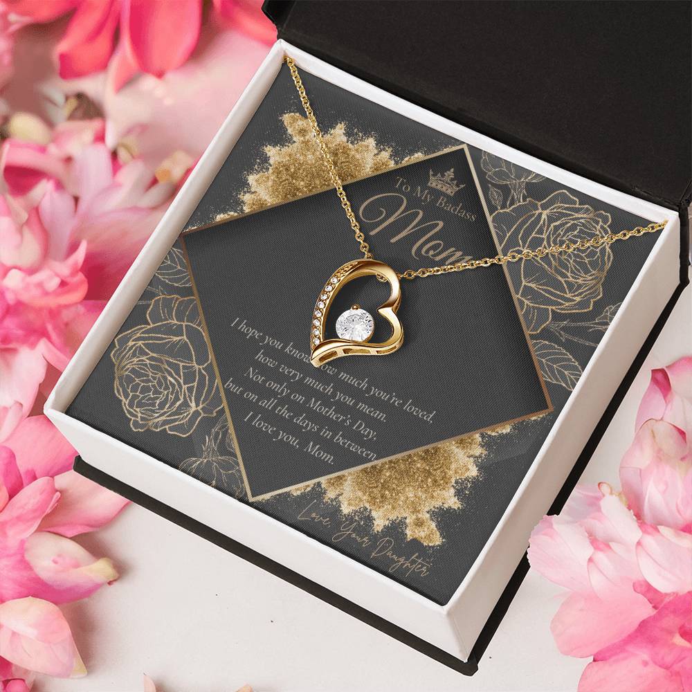 To My Badass Mom Necklace Badass Mom Gift Mother’s Day Gift Birthday Gift Forever Love Necklace
